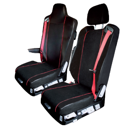 Coprisedili Auto Per Renault Master/Trafic - 2+1 Posti, Nero, Poliestere, Protezione Anti Sporco E Usura