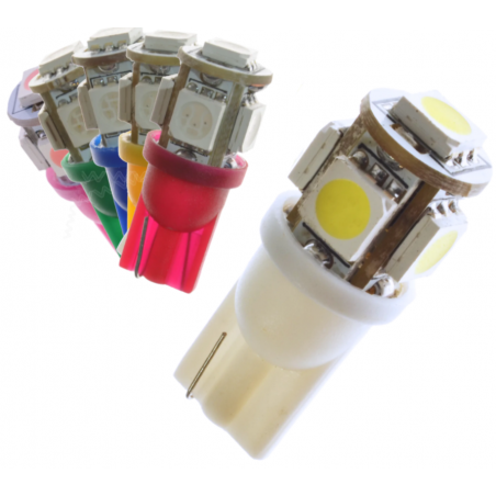 Ampoule LED 24V T10/W5W 5 LED  LEDSON