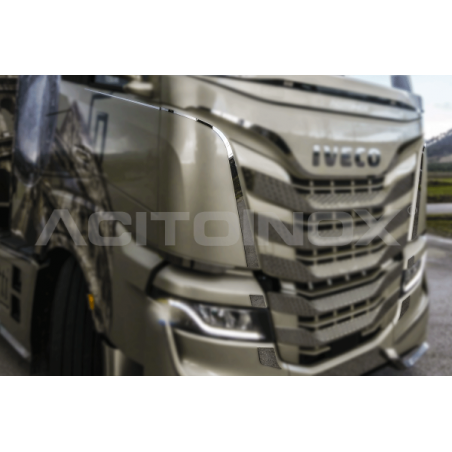 Habillage inox latéral de calandre pour IVECO S-WAY ACITOINOX
