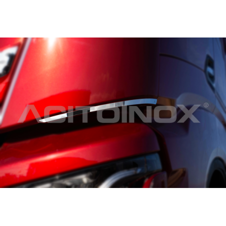 Habillage haut de feux avant pour IVECO S-WAY ACITOINOX