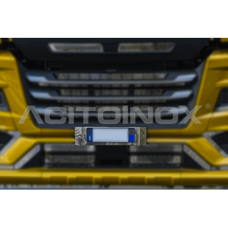 Porte plaque inox MAN TGX Euro 6 ACITOINOX