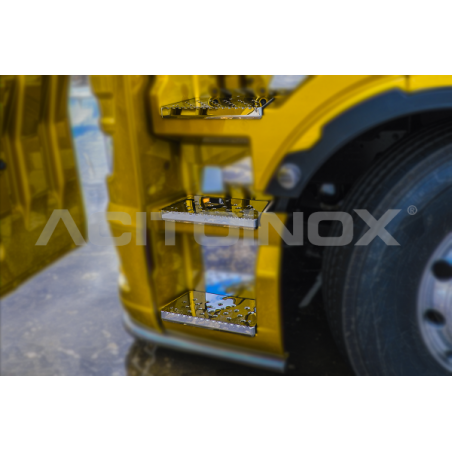 Habillage inox marche pied MAN TGX Euro 6 ACITOINOX