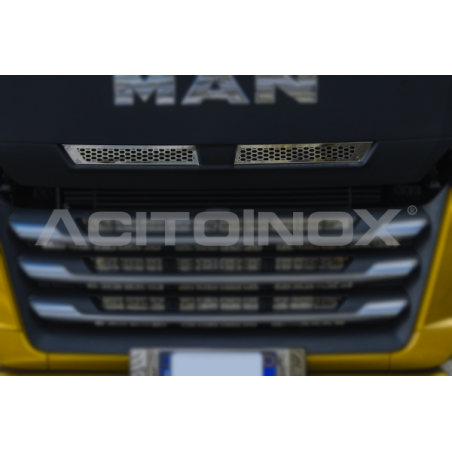 Habillage inox grille inf calandre MAN TGX Euro 6 ACITOINOX