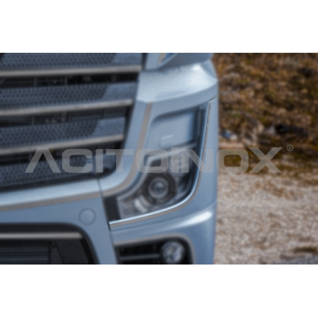 Habillage inox feux avant MERCEDES MP5 ACITOINOX