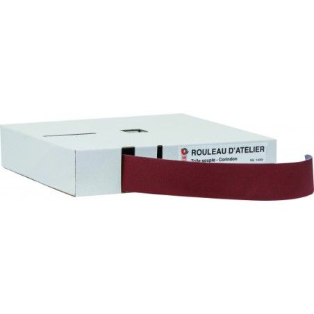 Rouleau d'atelier papier abrasif avec boite distributrice