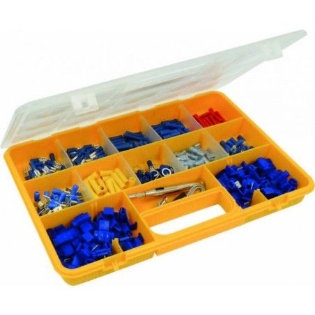 Coffret électrique auto 301pcs + 1 testeur 6/12/24V