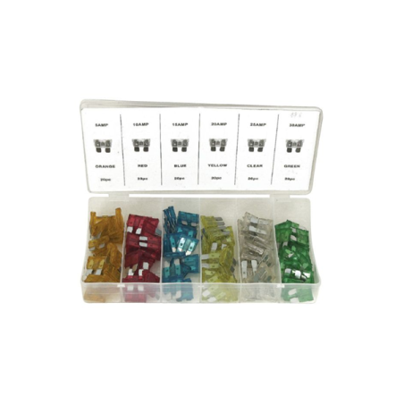 Assortiment de 120 fusibles enfichables standard