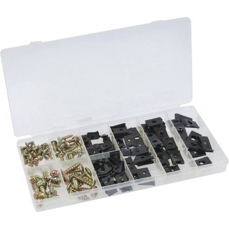 Assortiment de 170 vis et écrous "cage"