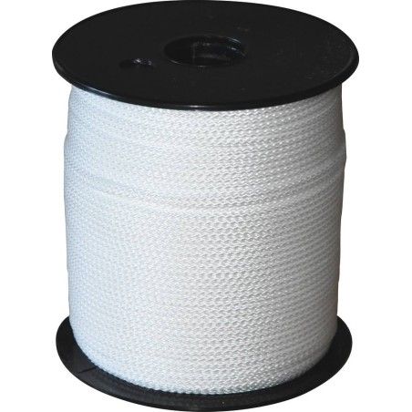 Bobine de tresse polypropylène blanche