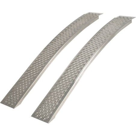 Jeu de 2 rampes aluminium incurvées
