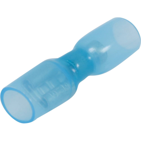 Cosses plates femelles 100% isolées thermorétractables - bleu