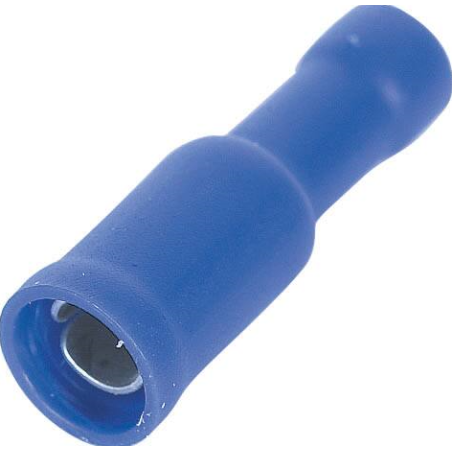 Cosses rondes femelles 100% isolées - bleu
