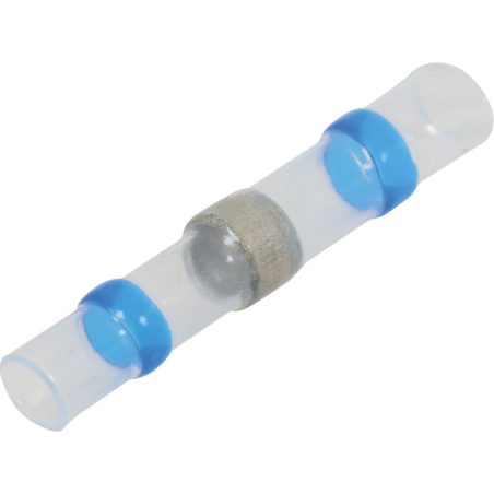 Cosses jonction bout à bout isolées thermorétracables à souder - bleu