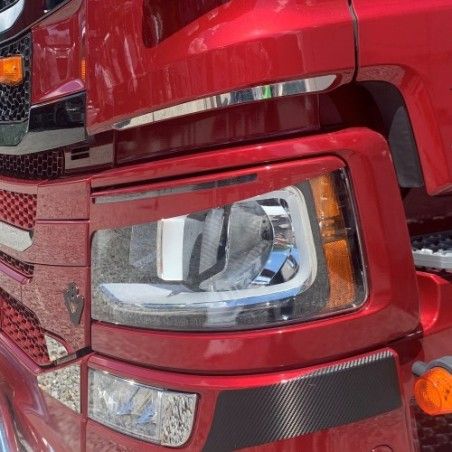 Habillage inox haut de phare pour SCANIA NG S