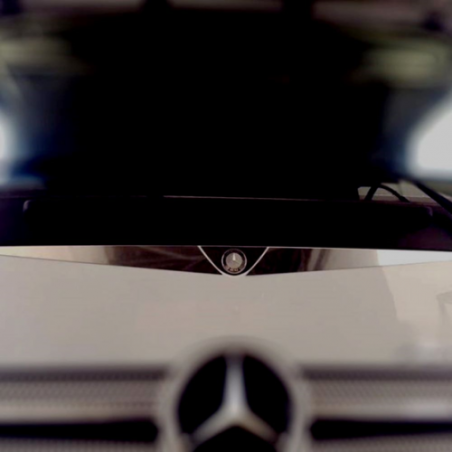 Habillage inox sous pare brise MERCEDES MP4/MP5