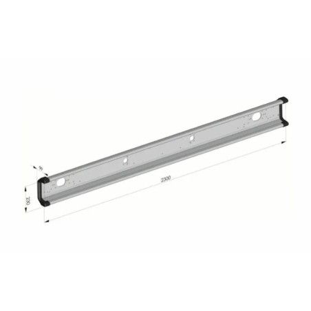 Barre anti-encastrement acier peint blanc pour camion ou poids lourds