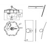 BOUCHON DE RESERVOIR PLASTIQUE Ø80 POUR VOLVO ET IVECO camion et poids lourds dimensions