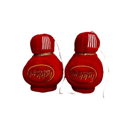 Peluche pour Poppy rouge 8 cm