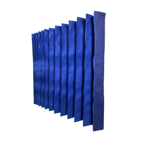 Paire De Rideaux De Camion Noir/Bleu - Ensemble Complet Pour Cabines XXL MAN - Occultation Parfaite
