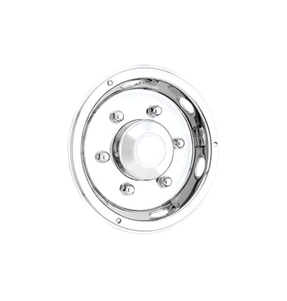 Enjoliveur arrière semi-profond en inox FUN 17.5