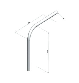 Support de pare cycliste pour benne Ø 48mmn