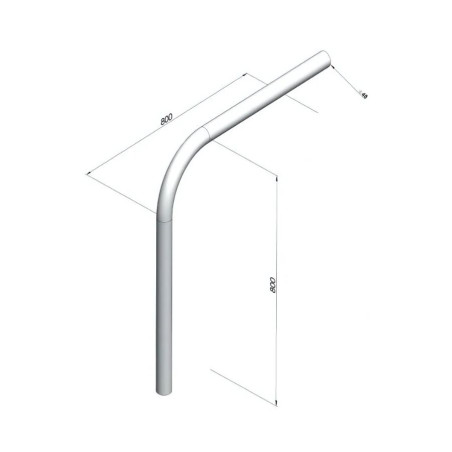 Support de pare cycliste pour benne Ø 48mmn