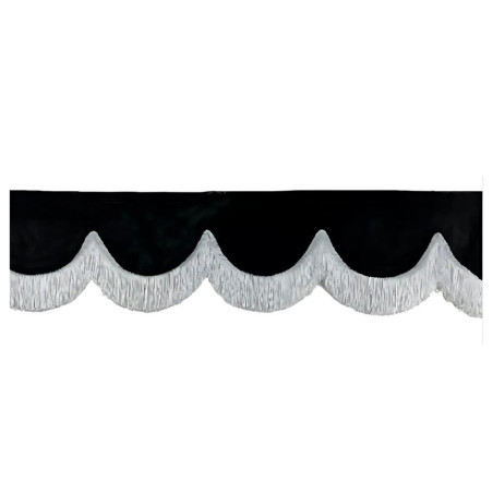 Frange pare soleil noire pour camion
