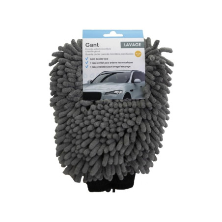 Gant microfibre chenille double face SD