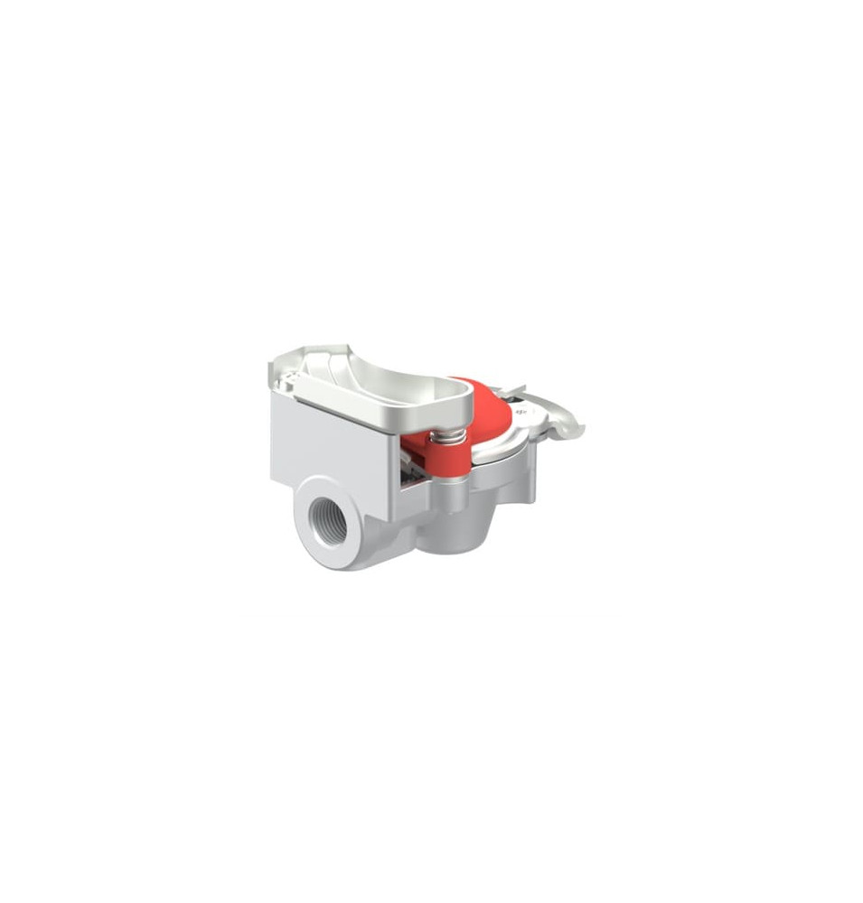 Main d'accouplement automatique rouge pour tracteur