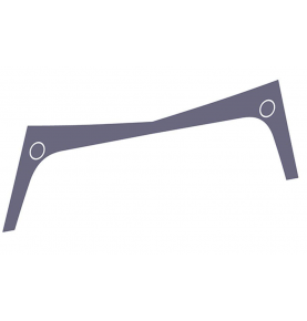 Habillage inférieur de calandre pour MERCEDES ACTROS MP4 (grande cabine)