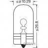 Ampoule témoin culot verre WY5W W2,1x9,5d 12V 5W OSRAM