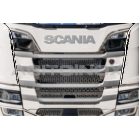 Habillage inox latéral de la calandre pour SCANIA NGS ACITOINOX
