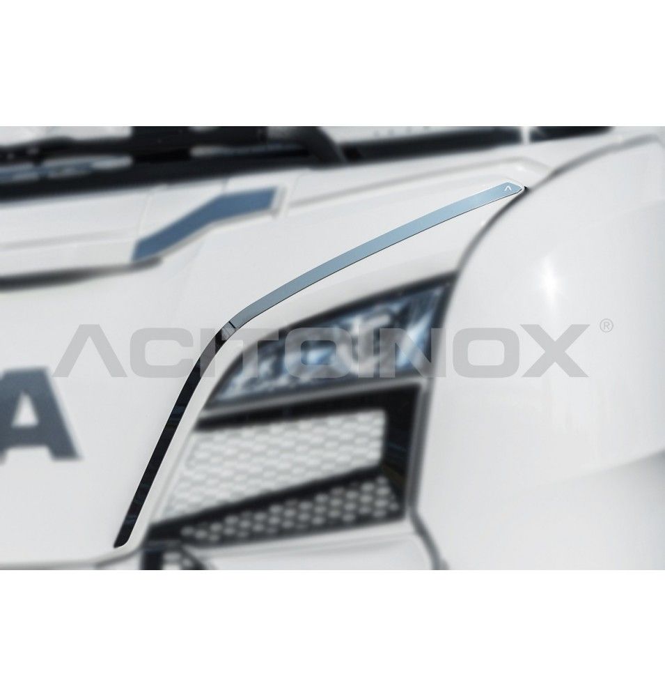 Habillage inox pour feux de route pour SCANIA NGR/S ACITOINOX