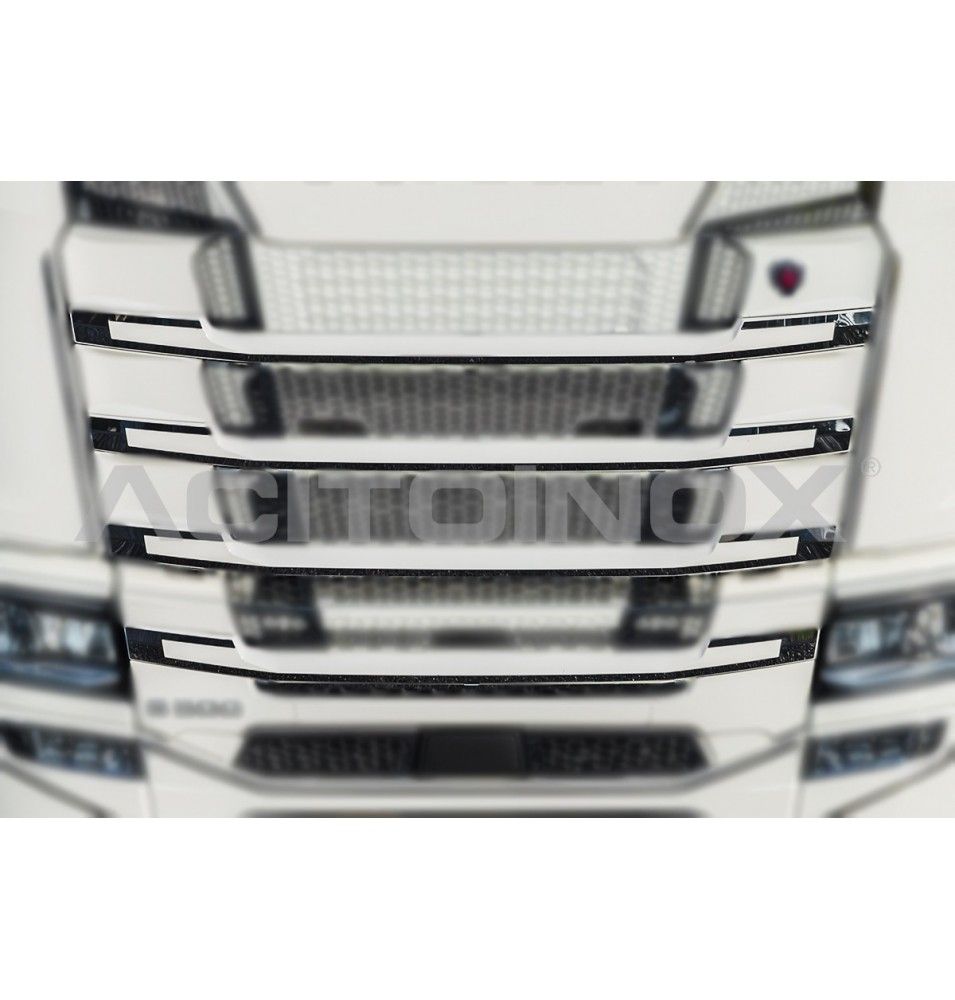 Habillage inox pour calandre pour SCANIA NGR/S ACITOINOX