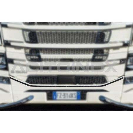 Habillage inox haut de pare chocs pour SCANIA NGR/S ACITOINOX