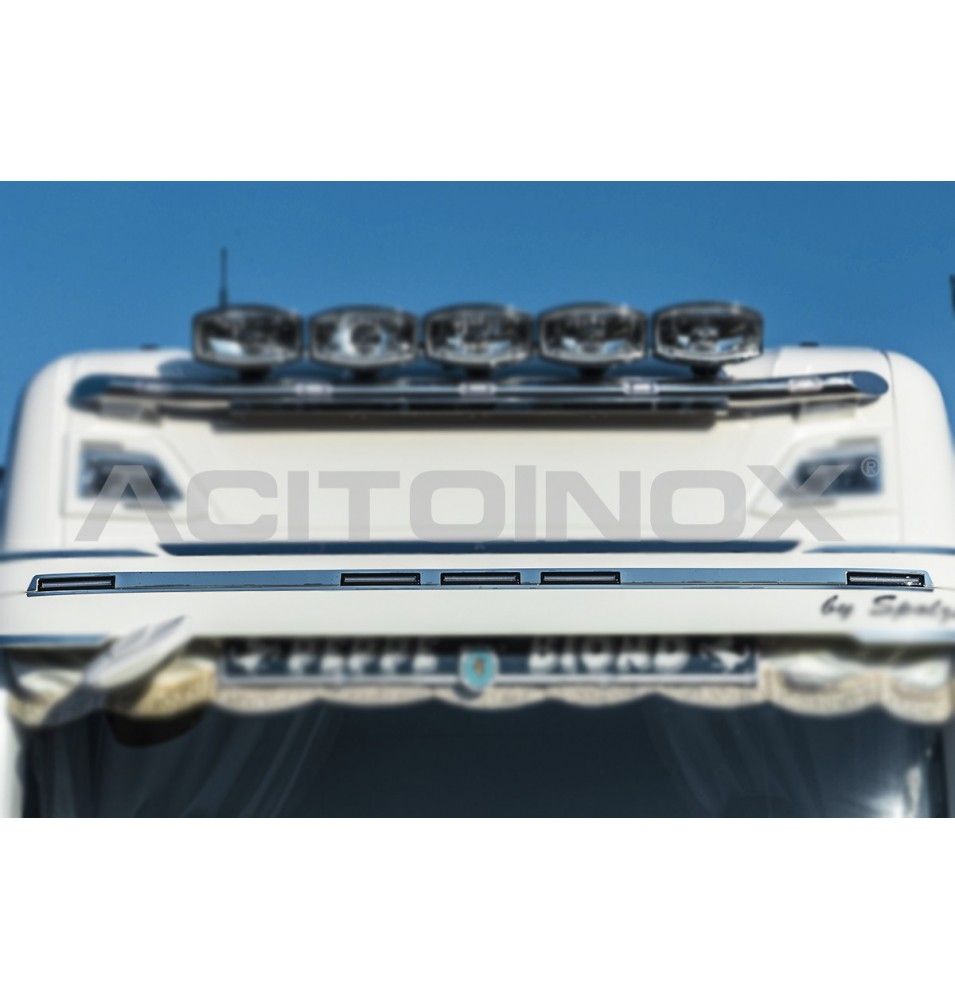 Habillage inox visière pare soleil pour SCANIA NGR/S ACITOINOX