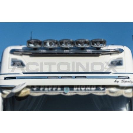 Habillage inox visière pare soleil pour SCANIA NGR/S ACITOINOX