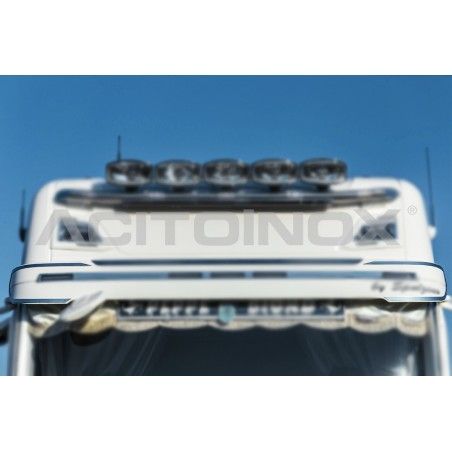 Habillage inox contour visière pare soleil pour SCANIA NGR/S ACITOINOX