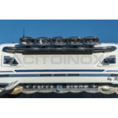 Habillage inox supérieur visière pare soleil pour SCANIA NG R/S ACITOINOX