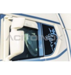 Habillage inox vitre arrière pour SCANIA NGR/S ACITOINOX