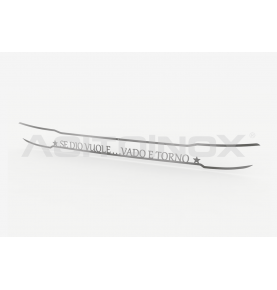 Habillage inox visière avec écriture pour SCANIA NGR/S ACITOINOX