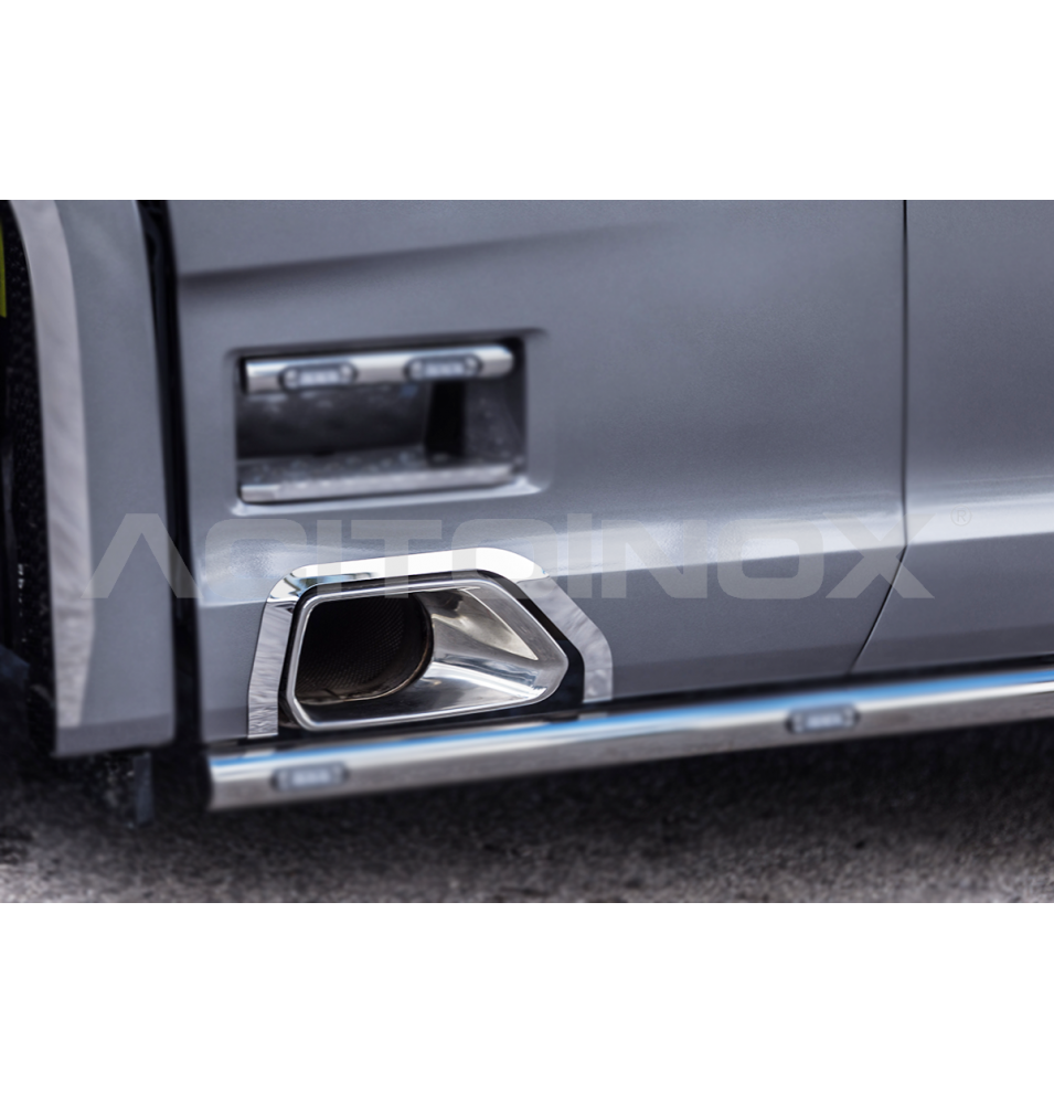 Encadrement inox sortie vidange pour SCANIA NGR/S ACITOINOX