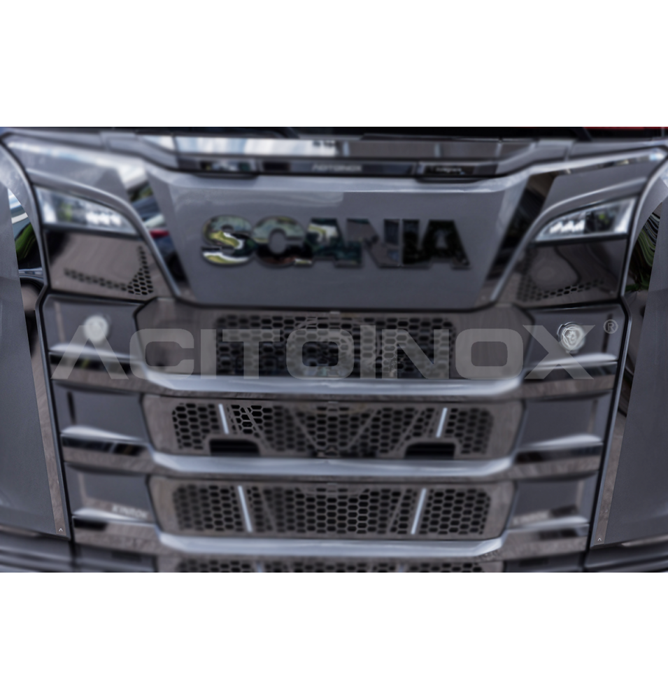 Habillage inox calandre pour SCANIA NGR/S ACITOINOX