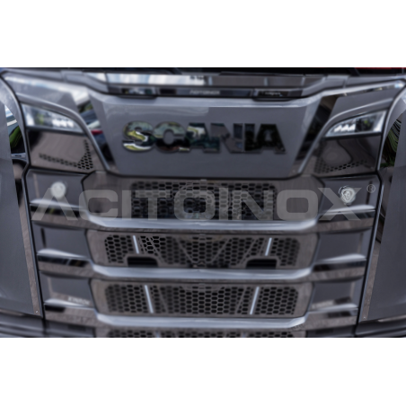 Habillage inox calandre pour SCANIA NGR/S ACITOINOX