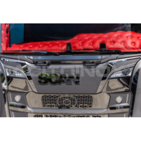 Habillage inox haut de calandre pour SCANIA NGR/S ACITOINOX
