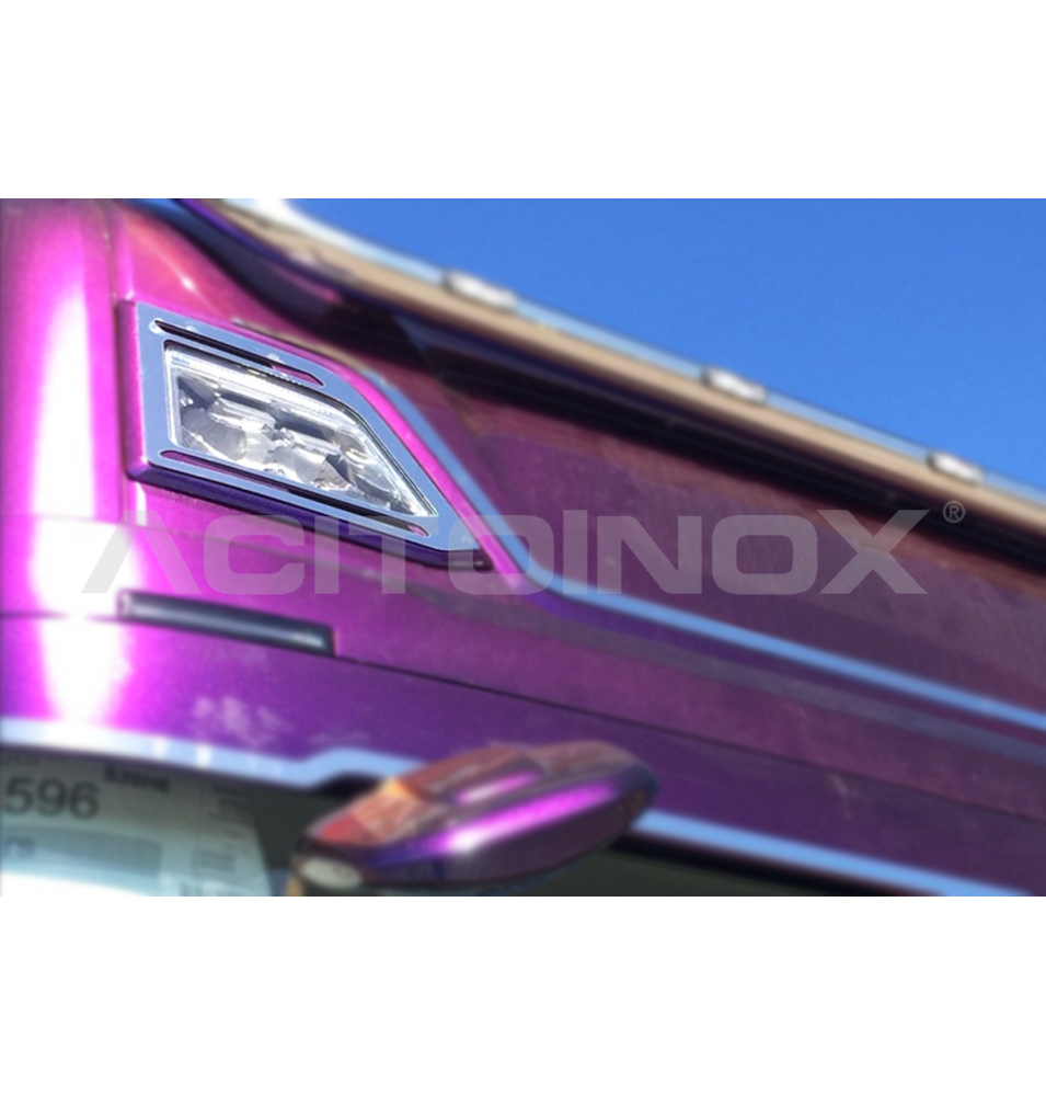 Contour inox feux de cabine ACITOINOX pour SCANIA NEW S