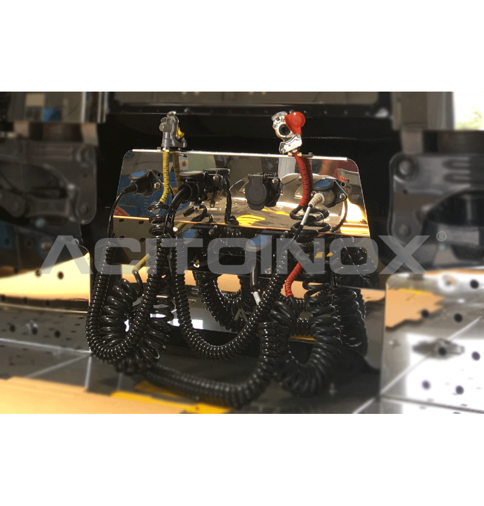 Habillage inox porte câbles ACITOINOX pour SCANIA NG S