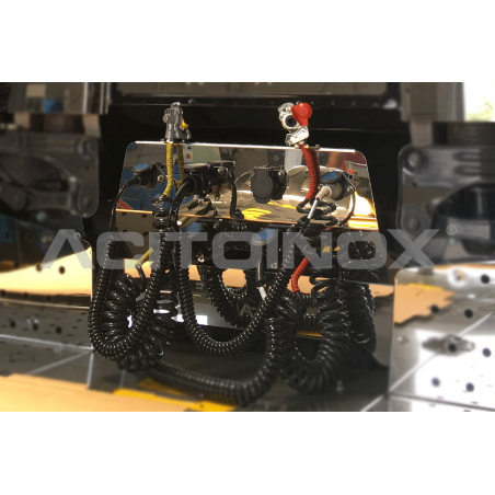 Habillage inox porte câbles ACITOINOX pour SCANIA NG S