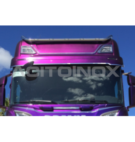 Habillage inox visière ACITOINOX pour SCANIA NG SERIE S