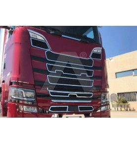 Habillage inox calandre ACITOINOX pour SCANIA NEW S